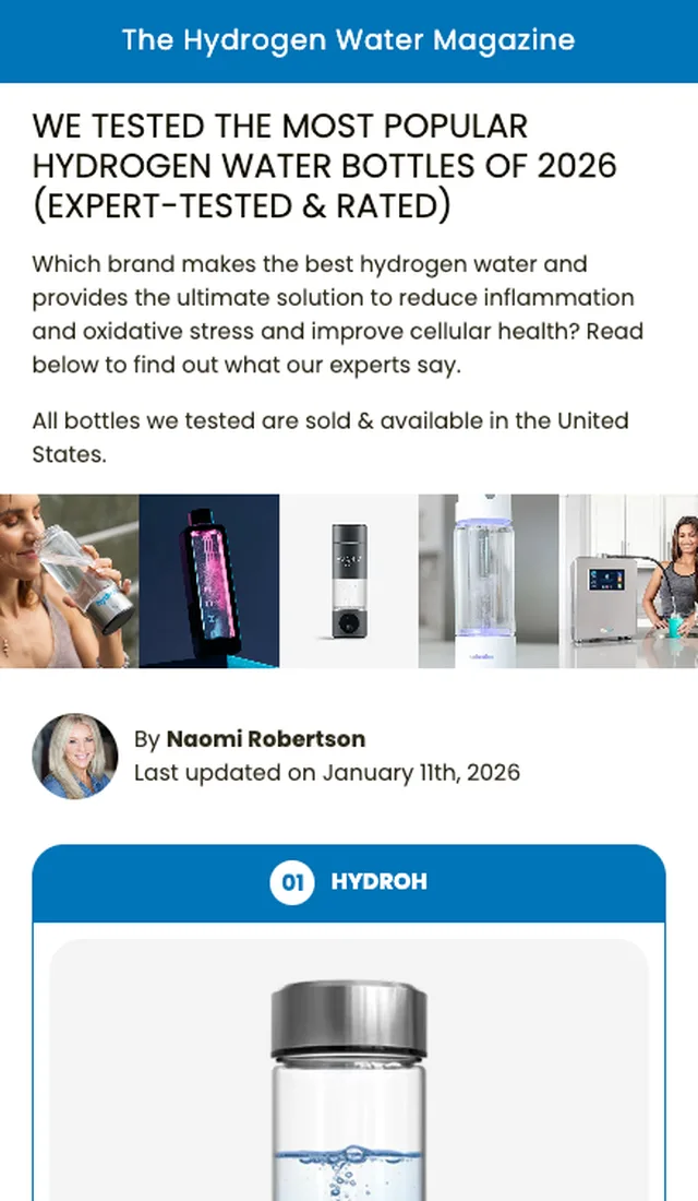 Hydroh · We tested the most popular hydrogen water bottles